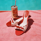 Mira Bow Leather Mules