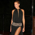 Odette Lace Detail Backless Dress
