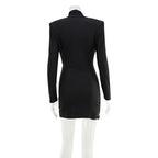 Olivette High Neck Ruched Mini Dress