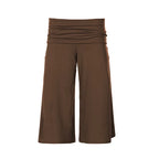 Zelia High-Waist Wide-Leg Capri Pants