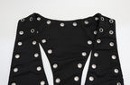 Nova Eyelet Detail Open-Back Midi Dress