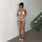 Romina Crochet Shorts Set