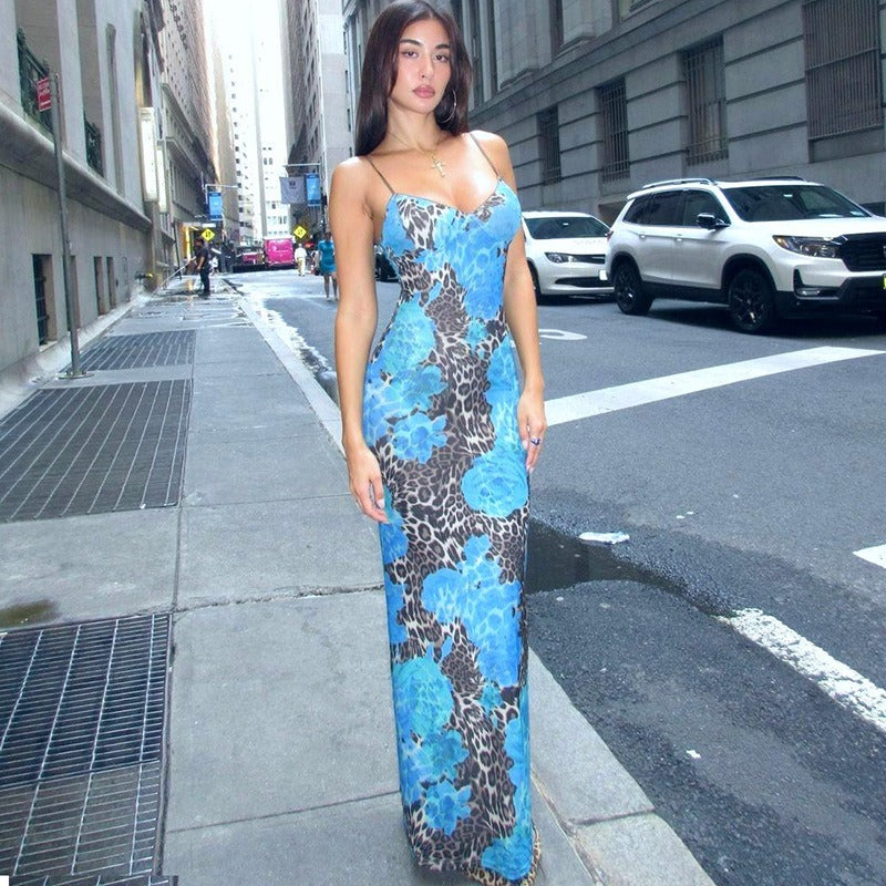 Marina Floral Print Maxi Dress