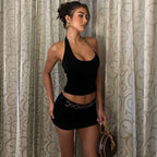 Mila Chain Detail Mini Skirt Set