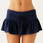 Zaria Buttoned Top & Mini Skirt Set