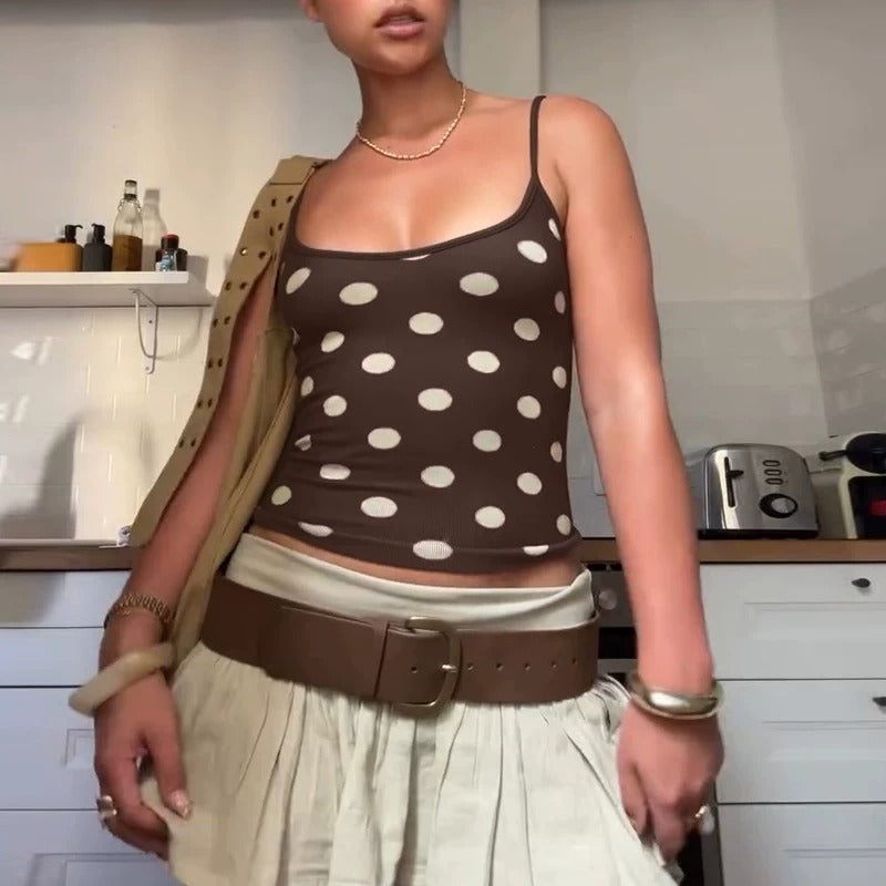 Tove Polka Dot Cami Top