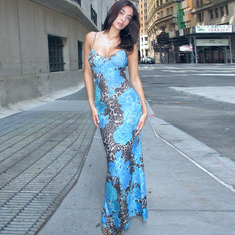 Marina Floral Print Maxi Dress