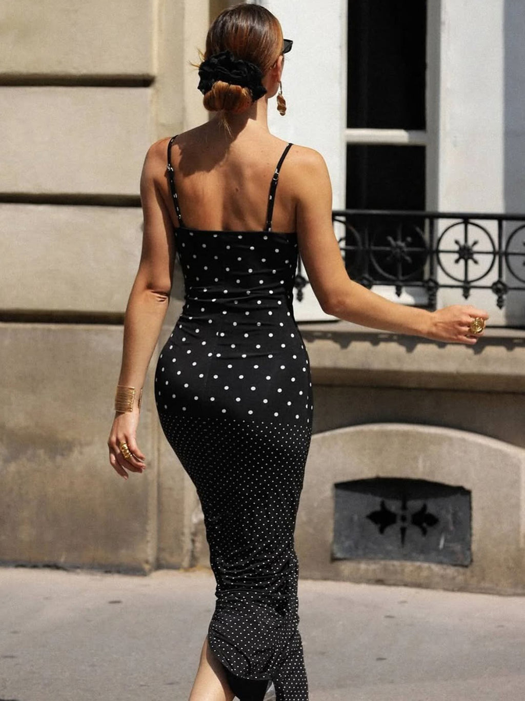 Polka Dot Cami Maxi Dress
