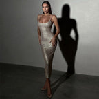 Calinae Sequin Midi Dress