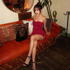 Samara Strapless Ruched Mini Dress
