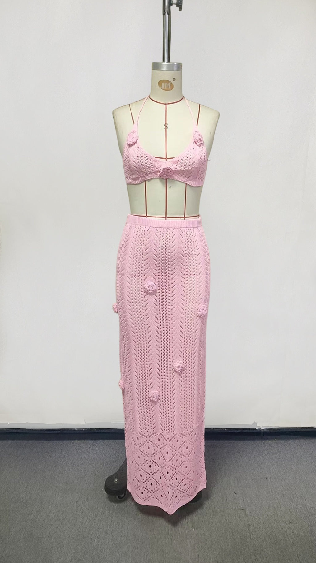 Grazia Crochet Maxi Skirt Set