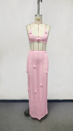 Grazia Crochet Maxi Skirt Set
