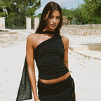 One-Shoulder Choker Top