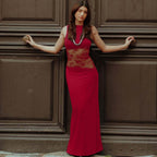Lavinia Lace Waist Maxi Dress