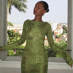 Elara Backless Crochet Maxi Dress