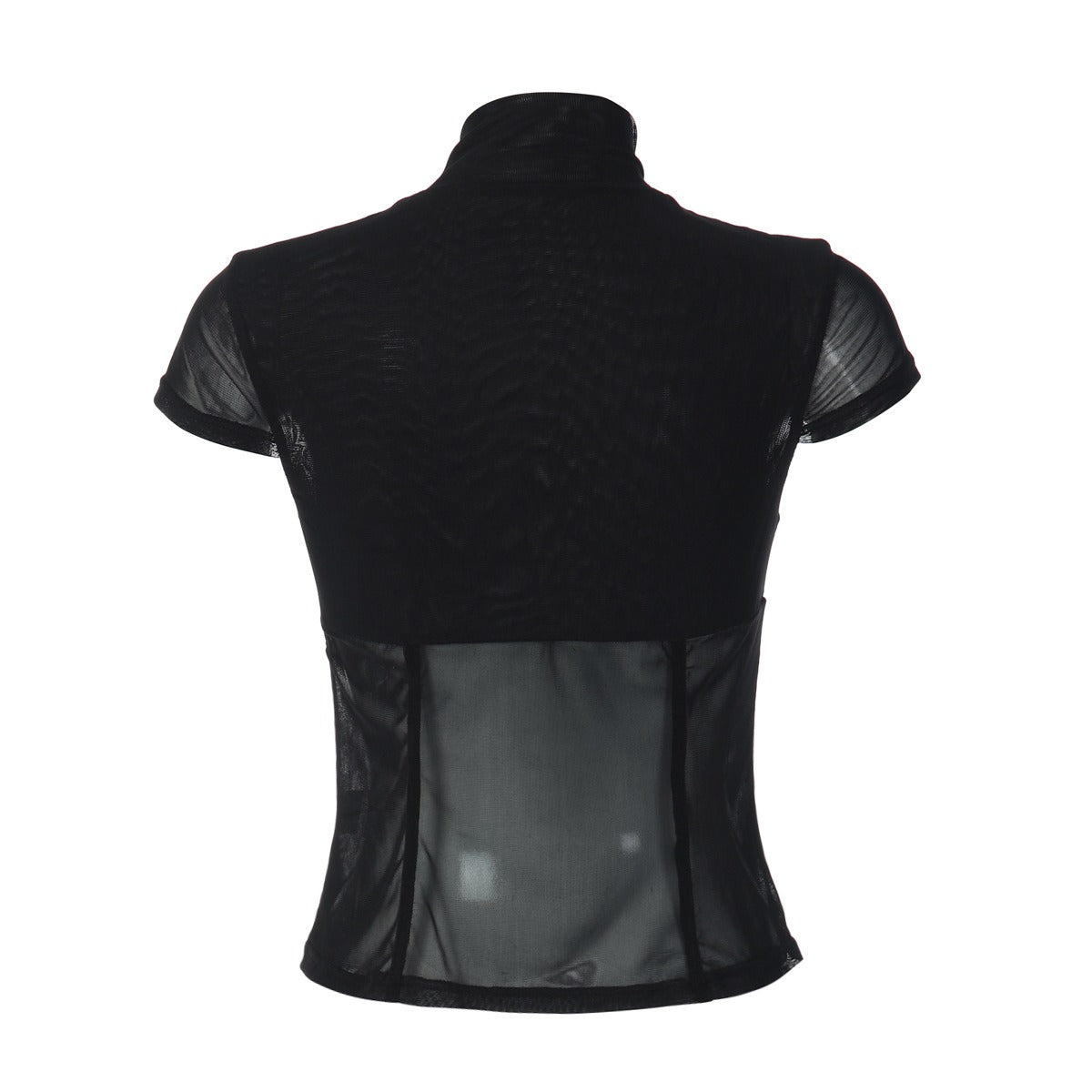 Salma Tie-Neck Mesh Top