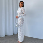 Sora Sheer Lace Maxi Dress