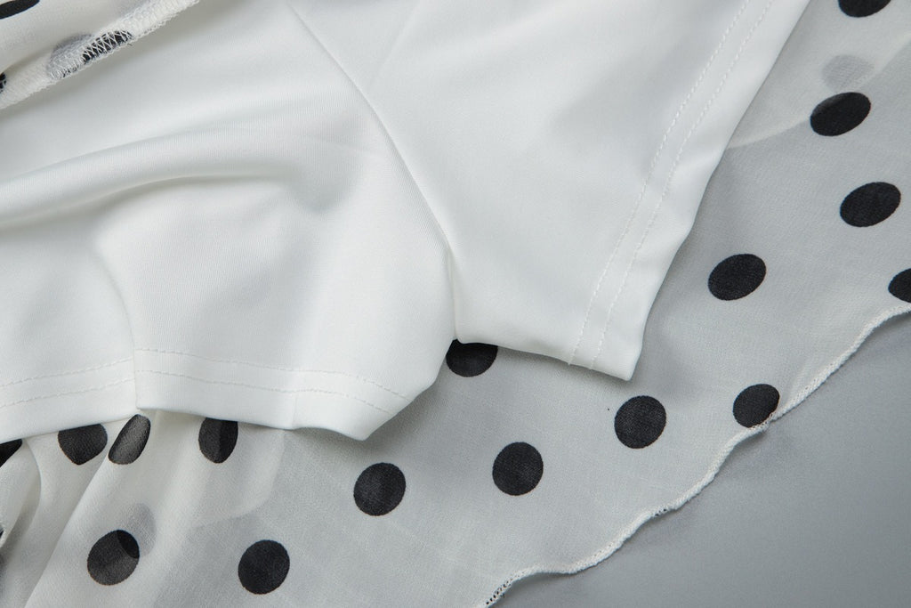 Monique Polka Dot Halter Mini Dress