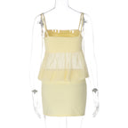 Layered Sheer Cami Mini Dress