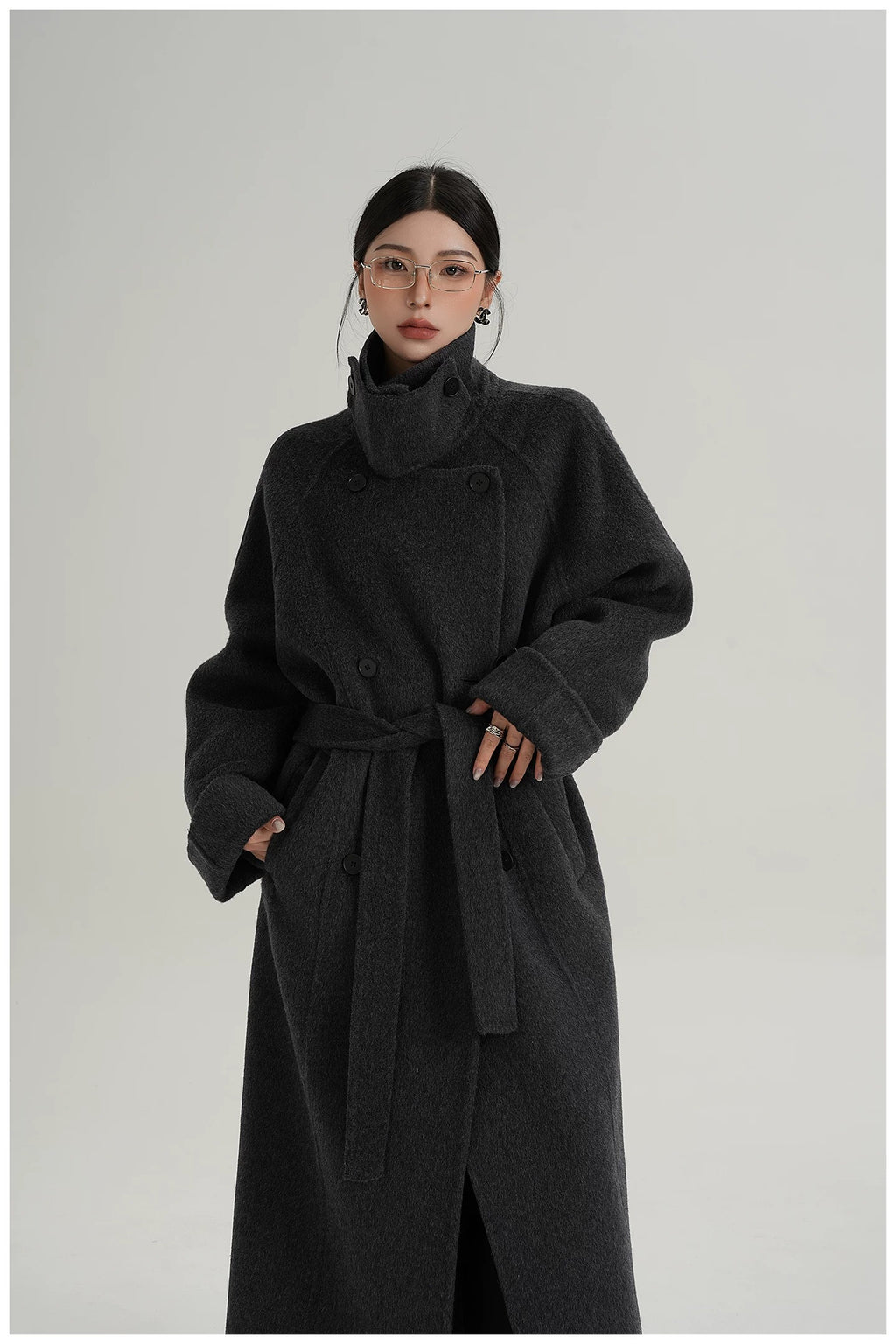 Luna Longline Double-Breasted Coat