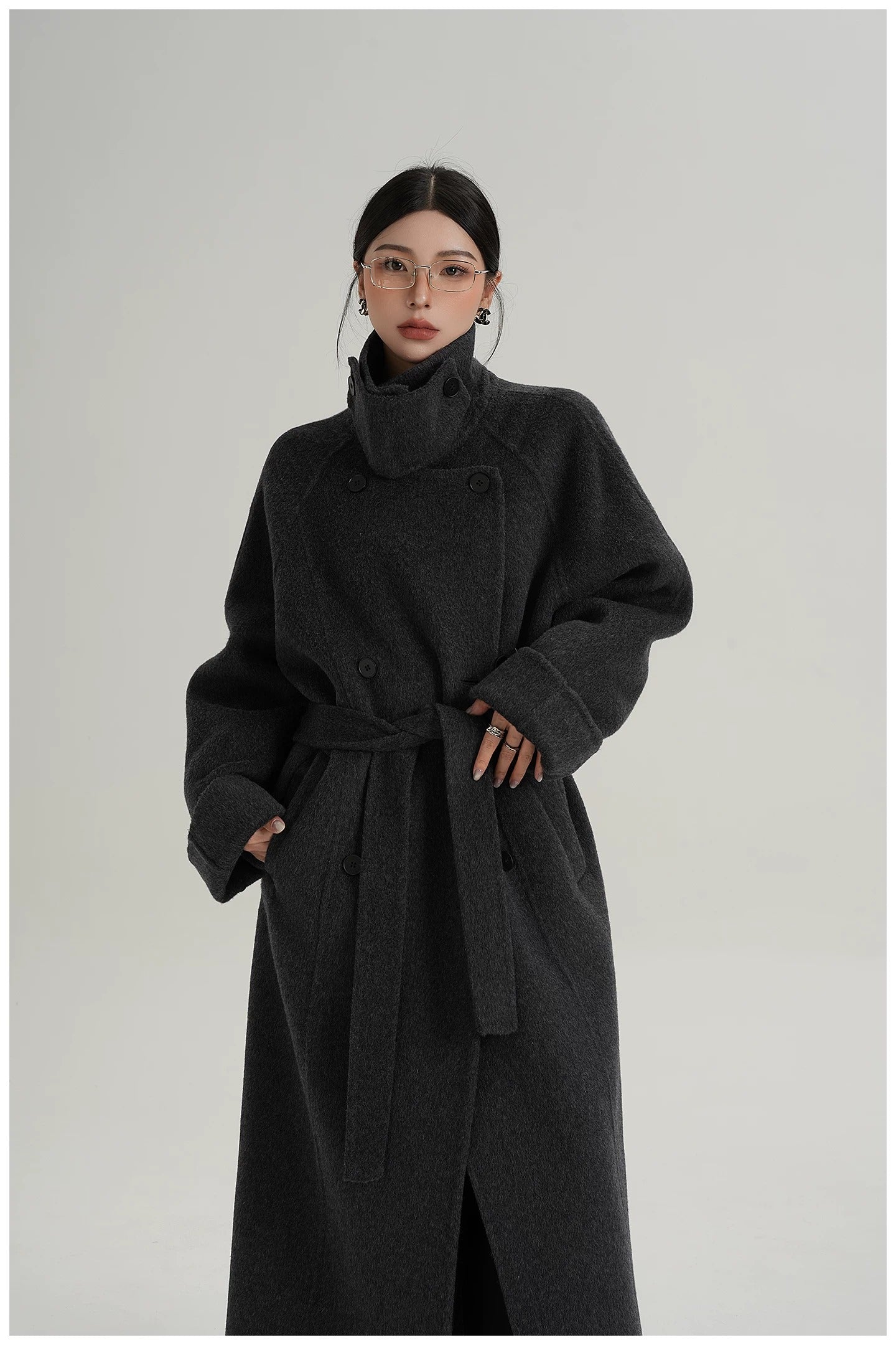 Luna Longline Double-Breasted Coat