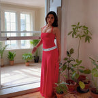 Ysena Sequin Waist Maxi Dress