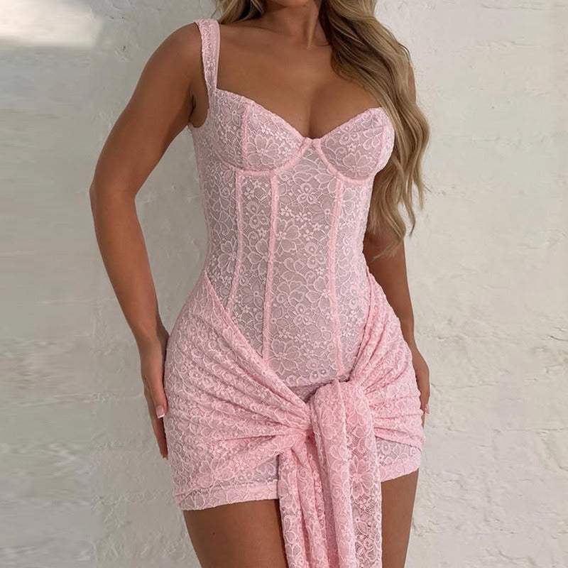 Alessia Lace Corset Mini Dress