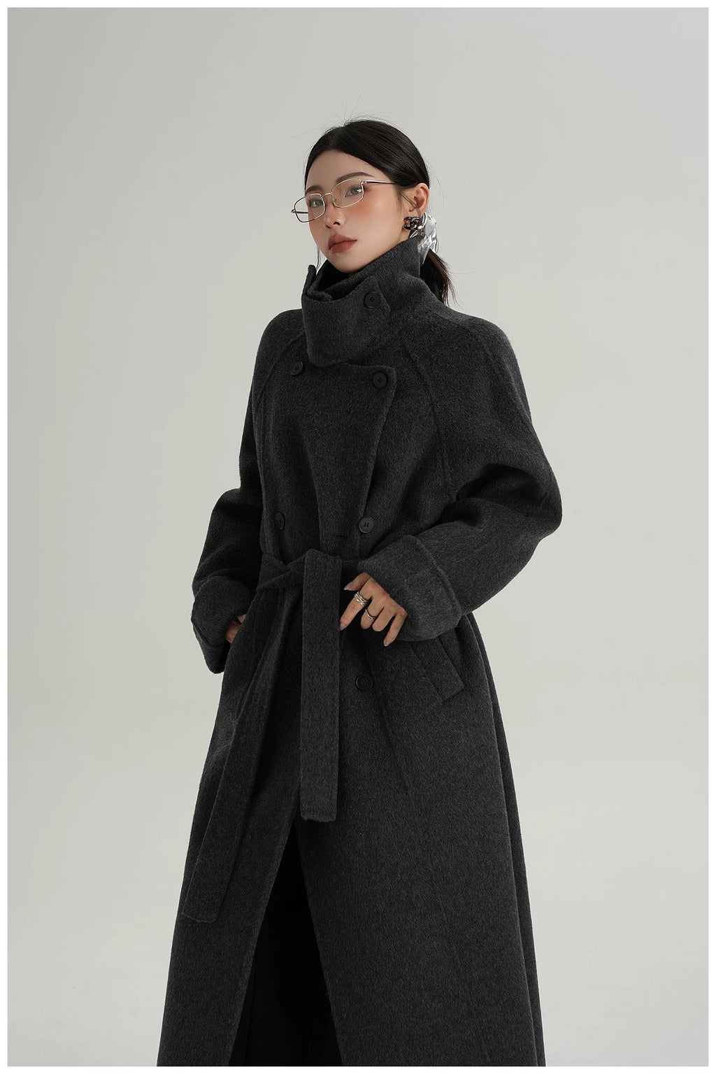Luna Longline Double-Breasted Coat