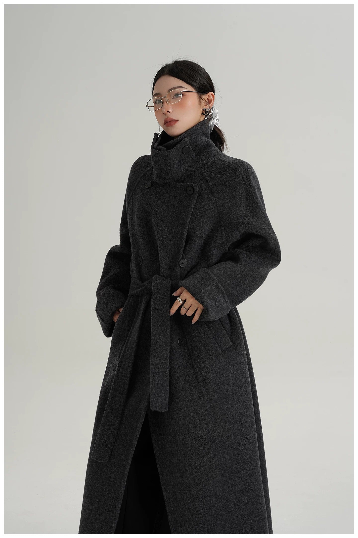 Luna Longline Double-Breasted Coat