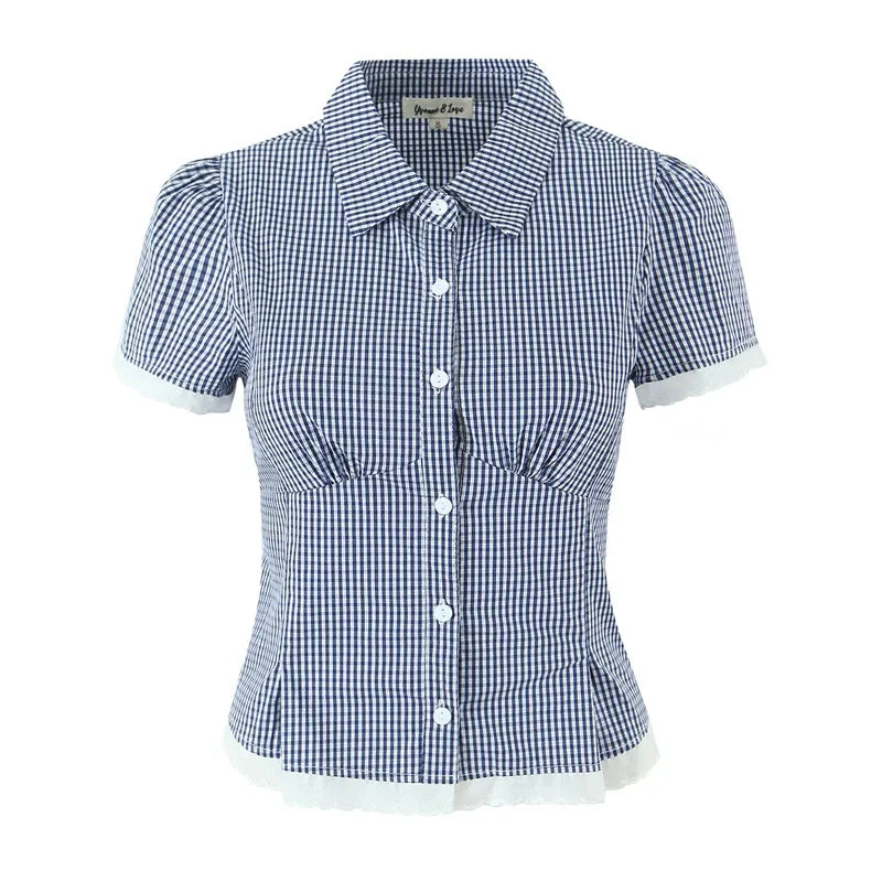 Briseis Button-Up Top & Mini Skirt Set