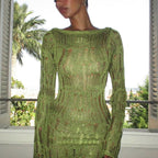 Elara Backless Crochet Maxi Dress