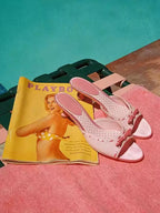 Mira Bow Leather Mules