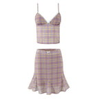 Mila Lace Trim Cami & Mini Skirt Set