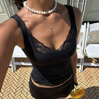 Hana Lace Trim Tank Top