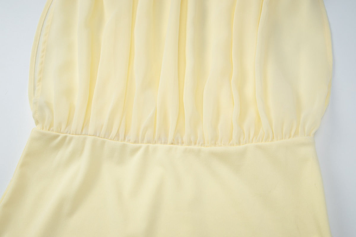 Layered Sheer Cami Mini Dress