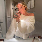 Velina Soft Off-Shoulder Knit Sweater