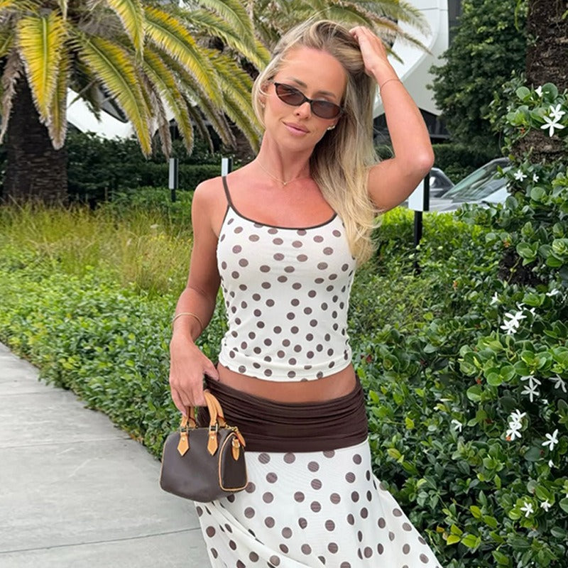 Samara Polka Dot Skirt Set
