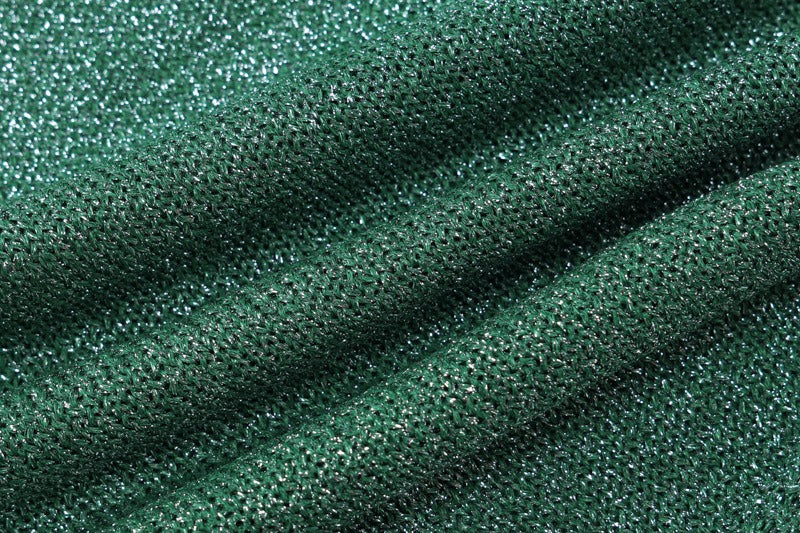 Thalia Green Shimmer Halter Top