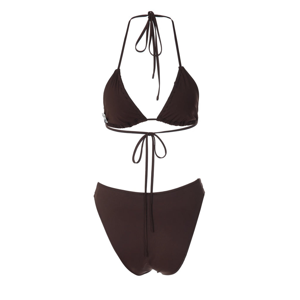 Léa Shell Trim Triangle Bikini Set