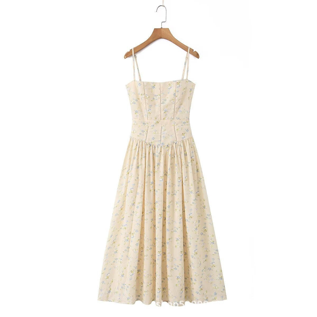 Naida Floral Corset Maxi Dress