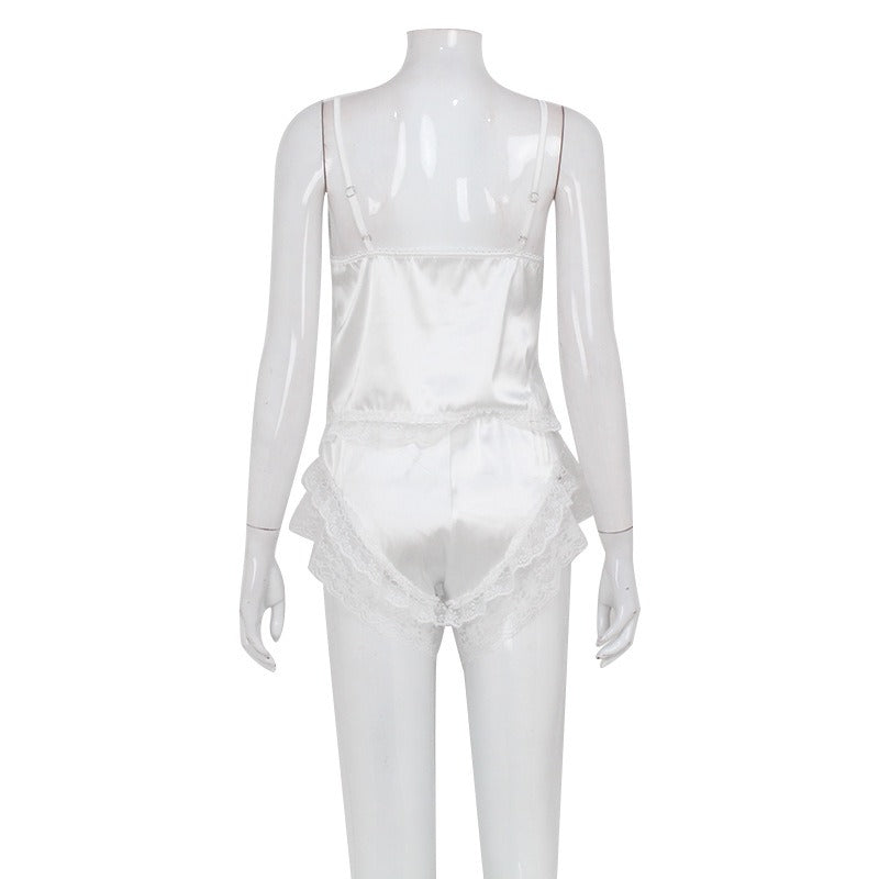 Ivera Satin Lace Cami Set