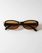 Thea Slim Oval Sunglasses
