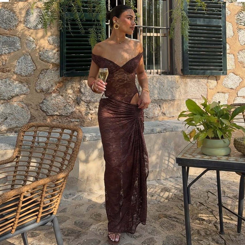 Nora Lace Bodysuit & Maxi Skirt Set