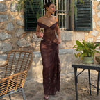 Nora Lace Bodysuit & Maxi Skirt Set