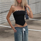 Amina Strapless Ruched Corset Top