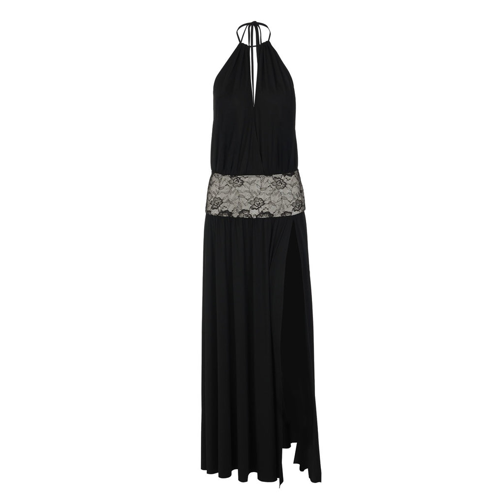 Odette Lace Detail Backless Dress