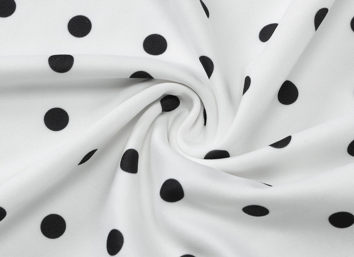 Monroe Polka Dot One-Shoulder Mini Dress