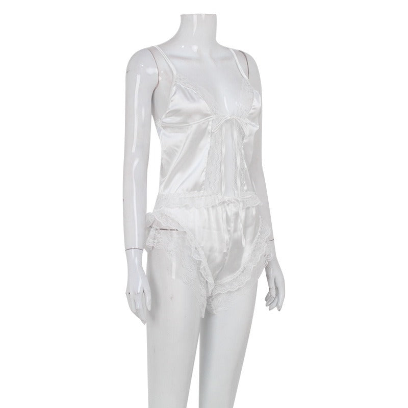 Ivera Satin Lace Cami Set