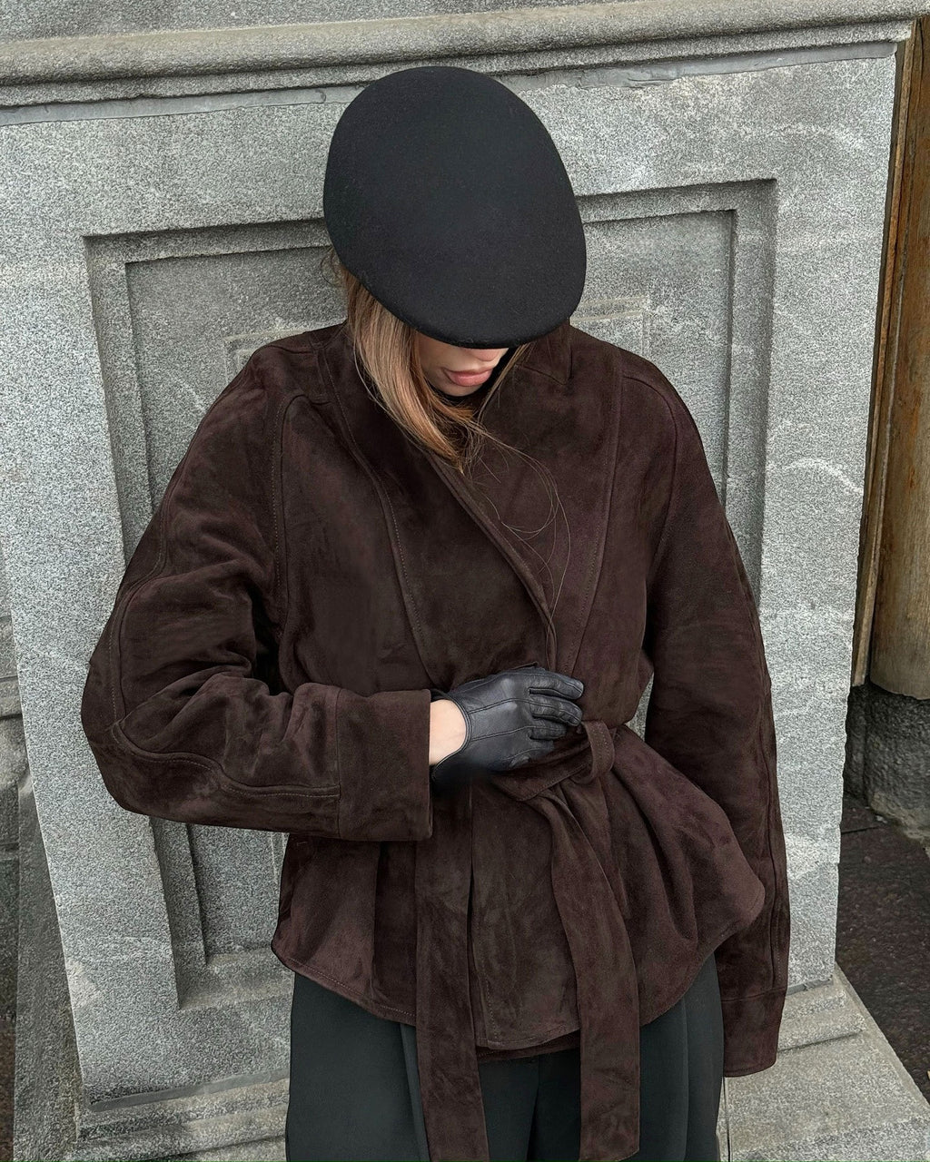 Kaia Belted Shawl Collar Blazer Jacket
