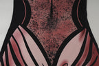 Imogen Abstract Print Strapless Maxi Dress